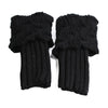 Elegant Women's Winter Boot Cuffs - Soft Knitted Acrylic Leg Warmers | Cozy Stretchable Ankle Socks | 1 Pair