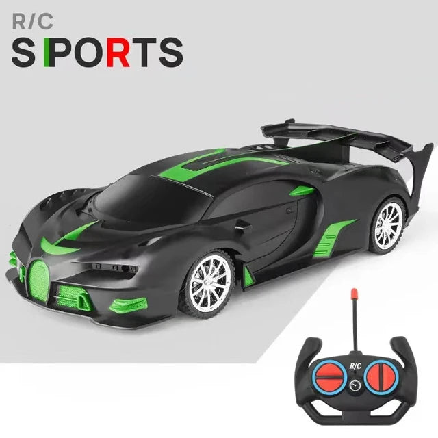 1/18 RC Car with LED Lights and 2.4G Remote Control High-Speed Drift