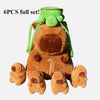 Capybara Plush Toy Set Mommy and 4 Babies