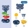 Montessori Baby Toys – Track Rolling Ball, Push Pop, and Sliding Ball Early Education Sensory Toy for Kids Aged 0-36 Months