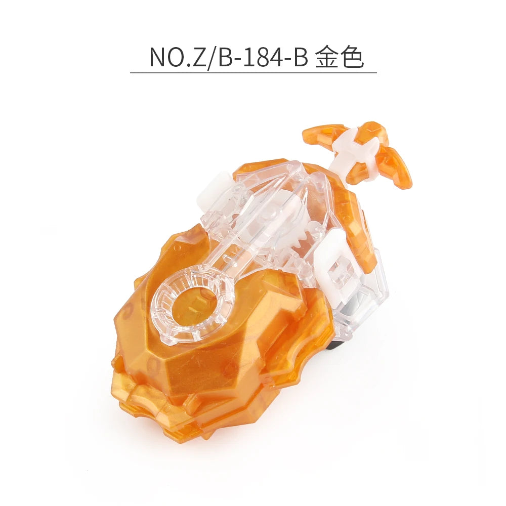 Z B-184 8-Color Metal Tube Custom LR Spinning Tops Launcher – Toy Set for Kids