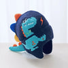 Dinosaur Cartoon Kids Earmuffs Beanie — Warm Knit Cotton Winter Hat with 3D Ears for Toddlers & Children (Unisex)