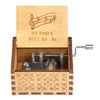 Retro Hand Crank Wooden Music Box Elegant Desktop Musical Box Kids Birthday Festival Gift Vintage Home Craft Ornament