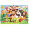 30-Piece Wooden Jigsaw Puzzle for Kids, Cartoon Animals & Vehicles, Early Learning Toy