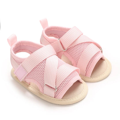 Summer Newborn Infant Baby Girls Princess First Walker Shoes – Soft Sole Sandals & Beach Slippers