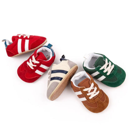 Hot Selling Baby Casual Sports Shoes Spring and Autumn Girls and Boys PVC Sole Anti-Slip Prewalker Shoes BLS4034
