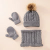 Baby & Toddler Winter Hat, Scarf & Gloves Set – Warm Cotton for Boys & Girls (0-3 Years)