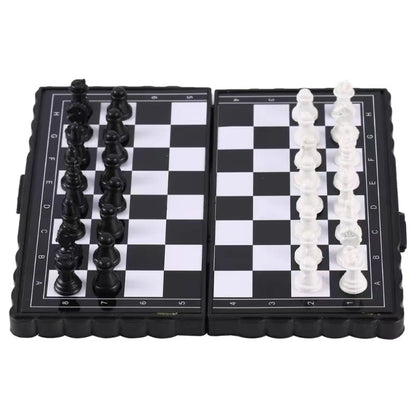 Mini Folding Magnetic Plastic Chess Set Portable Kid Toy Outdoor Board Game