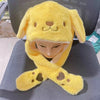 Sanrio MINISO Kawaii Ear-Moving Plush Hat - My Melody, Cinnamoroll & Kuromi Cosplay Cap