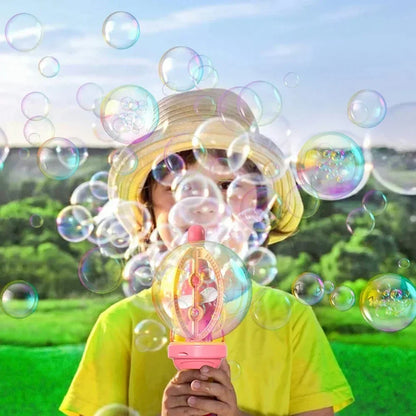 Automatic Rocket Bubble Gun for Kids – Battery-Powered Bubble Machine & Bubble Blower for Outdoor Parties & Gifts (3×AA Not Included)