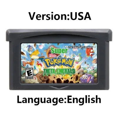 GBA Game Cartridge (32-bit, Pokemon Series, Odyssey Cloud White, FireRed & Silver Rival Rom Hack)