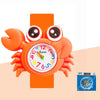 Children’s Cartoon Watch for Ages 2-14 Boys and Girls Soft Silicone Slap Bracelet Student Wristwatch