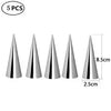 5Pcs Conical Tube Cone Roll Moulds for Croissants and Cream Horns - Baking Tool Set