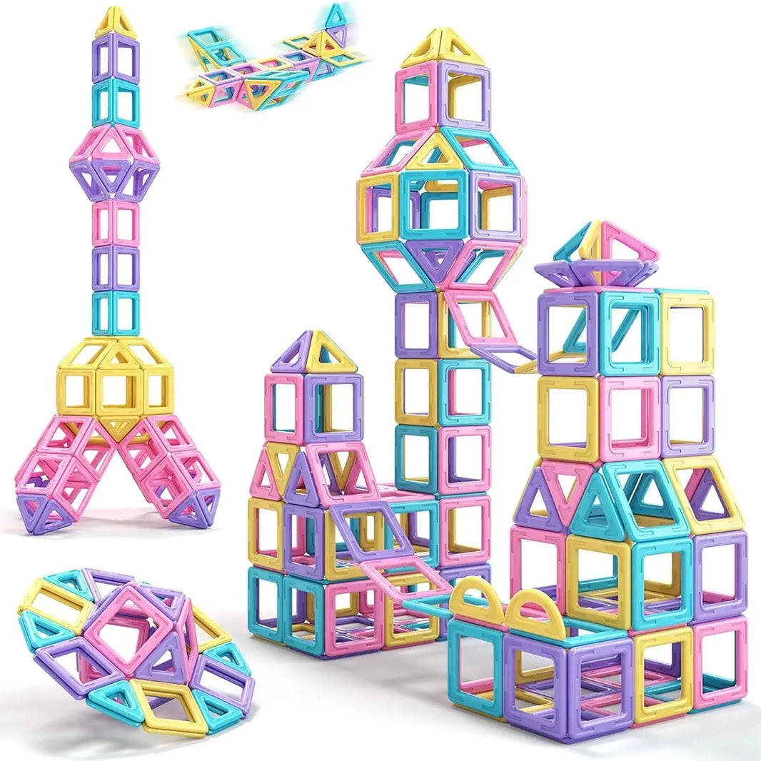 Big Magnetic Blocks Designer Construction Set for Kids