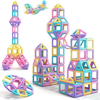Big Magnetic Blocks Designer Construction Set for Kids
