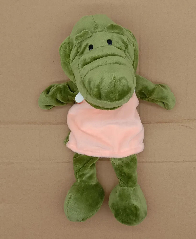 35cm Cartoon Animal Hand Puppets, Lion Elephant Pig Parent-Child Game Toys for Kids