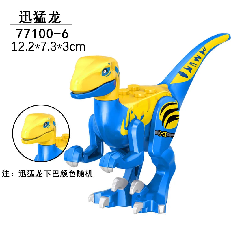 Jurassic World 3 Brutal Raptor Building Blocks – Tyrannosaurus, Indominus, and I-Rex Dinosaur Toy for Kids