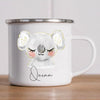 Personalized Koala Enamel Camping Mug - 12 oz (350 ml) Kids Unbreakable Milk Cup