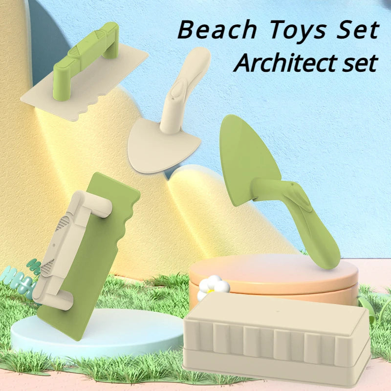 Beach Toy Set With Shovel & Digging Tools — Outdoor Sand & Snow Play For Kids