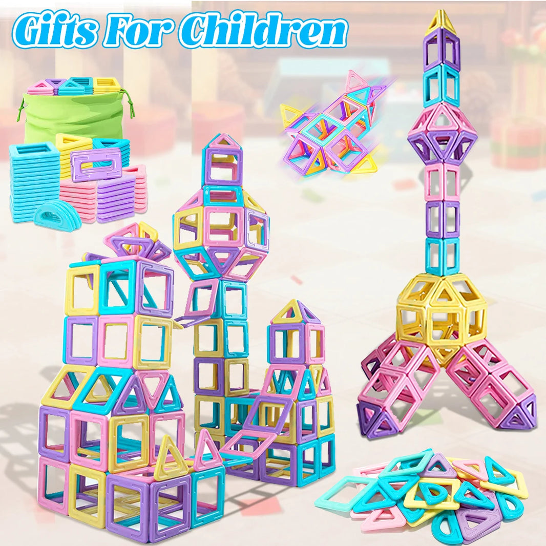STEM Magnetic Building Blocks Set for Boys and Girls