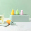 Silicone 4-Hole Popsicle Mold Ice Cream Maker DIY Tray For Kids