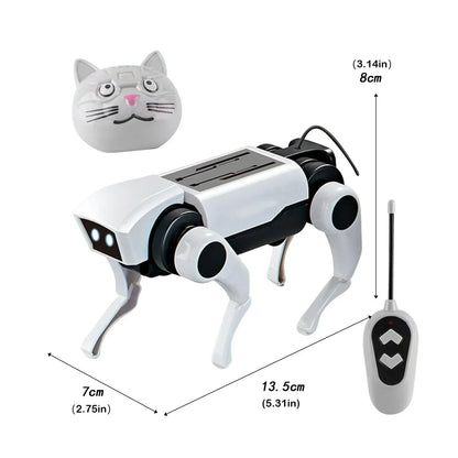 2-in-1 RC Robot Puppy and Cat Toy – DIY Assembling Mechanical Animal for Kids