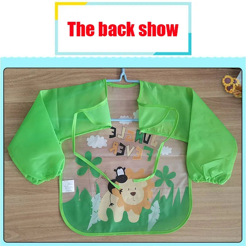 Waterproof Baby Eating Smock – Long-Sleeve Bib & Art Apron for Infants & Toddlers - Kidzy Market