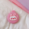 Cute Cartoon Macaron Folding Hair Comb – Portable 2-in-1 Comb with Small Mirror, Kawaii Baby Makeup Supplies