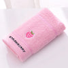 Soft Cotton Baby Bath Towel – Cartoon Fruit Design, Absorbent Washcloth for Newborns & Toddlers