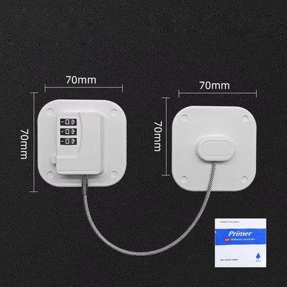 1 Pc Child Safety Lock Cabinet Fridge Door Lock Stainless Steel Cable Protection Kids Baby Home Window Lock Strong Fix