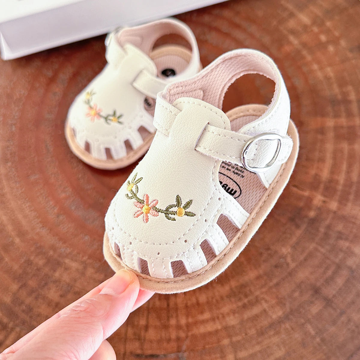 Infant Baby Sandals – Summer Crib Shoes, Flat First Walkers for Boys & Girls, Wedding Dress Shoes