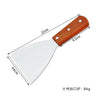 Stainless Steel Spatula and Grill Scraper Wood Handle for BBQ
