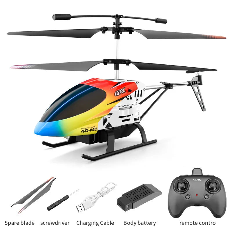 4DRC M5 RC Helicopter – 3.5 Channel Gyro Altitude Hold Indoor Flying Toy for Kids
