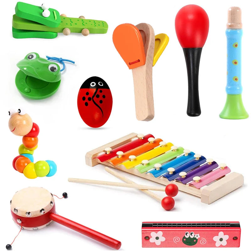 Baby Music Toys Musical Instruments Educational Set for Kids Ages 3–8 Boys Girls Kinder Spielzeug Random Color