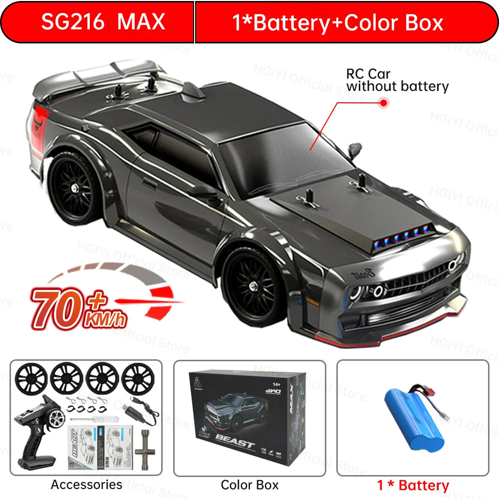 ZLL SG116 MAX/PRO 1:16 High-Speed Drift RC Car with Brushless Motor 4WD