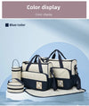 5-Piece Stylish Portable Mommy & Baby Bag – Large Capacity Diaper Bag with Built-in Changing Pad & Independent Bottle Compartment - Kidzy Market