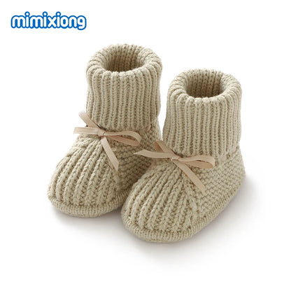 Baby First Walkers – Breathable Anti-Slip Knitted Booties for Newborn Boys & Girls, 0-18M Unisex Prewalkers