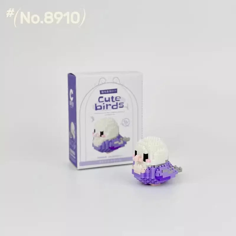 Moe Bird Series Building Block Toy – Educational Assembly Table Ornament for Kids