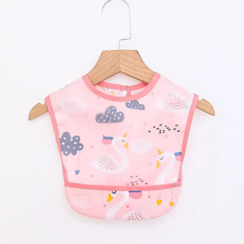 Waterproof Long-Sleeve Baby Smock – Art Apron & Feeding Bib with Pocket for Toddlers & Infants (Boys & Girls) - Kidzy Market