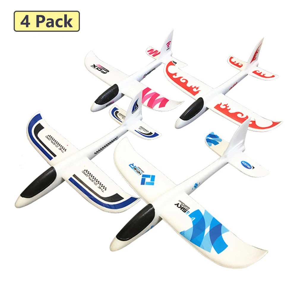 Large Foam Plane Glider 36 cm (14.17 in) and 48 cm (18.9 in) Hand Throw Airplane Outdoor Kids Toy Gift