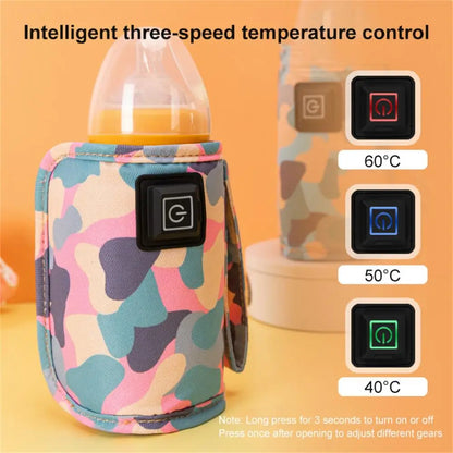 ITLY USB Milk & Water Warmer – Travel Insulated Stroller Bag, Baby Bottle Heater for Outdoor Winter Nursing - Kidzy Market