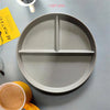 Wheat Straw 3-Compartment Dinner Plate 22 cm (8.7 in) Reusable Microwave-Safe