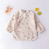 Baby Toddler Long Sleeve Waterproof Art Smock Feeding Bib with Pocket – Scarf Apron, Burp Cloth & Bandana Bib for Boys and Girls - Kidzy Market