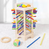 3-in-1 Wooden Stick & Tower Game - Montessori Arithmetic Toy for Early Education, Thinking & Parent-Child Play