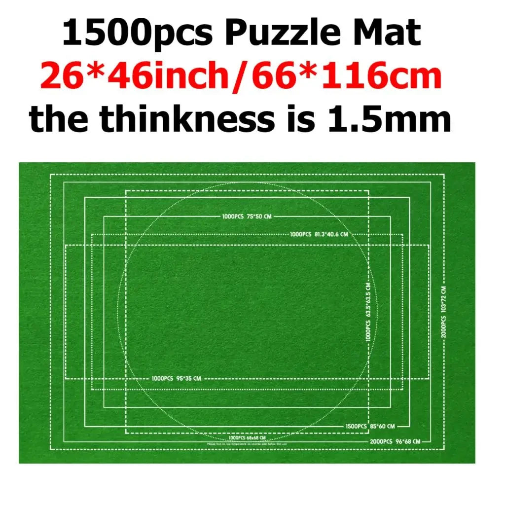 Puzzle Storage Blanket, Children Puzzle Toy, Multiple Specifications with Bag, Portable Parent-Child Early Education Gift, TMZ