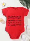 Infant Harajuku Baby Bodysuit – “My God, That’s Who You Ask” Toddler Romper for Boys & Girls – Newborn Jumpsuit