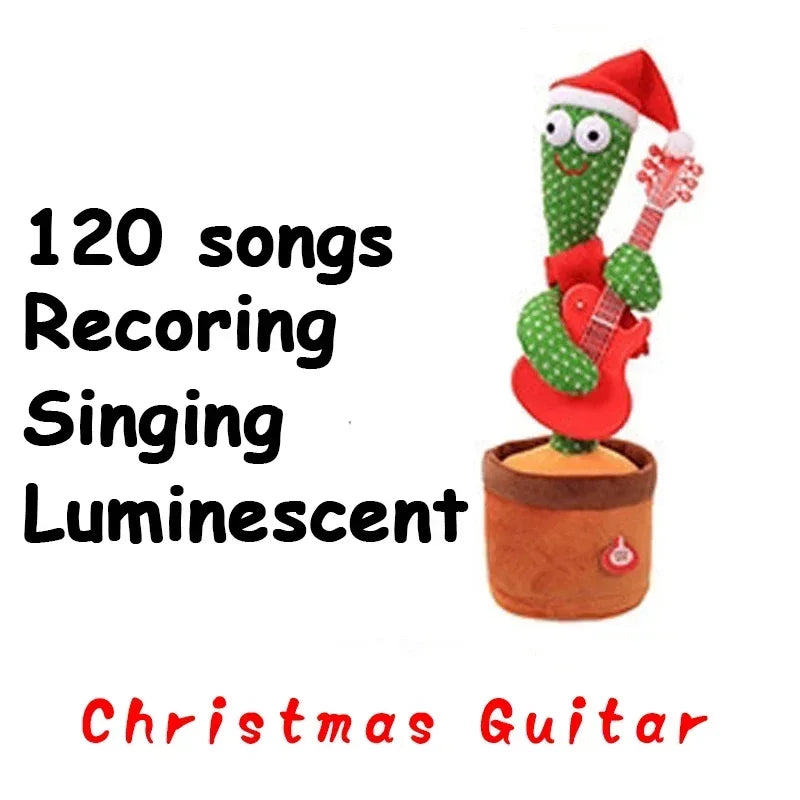 Talking Cactus Toy Rechargeable with Record and Repeat Voice Changer for Kids Spanish English Arabic