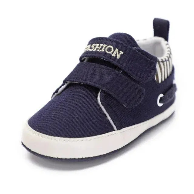 Meckior Baby Boy Sneakers Newborn Striped Soft Sole Casual Baby Shoes First Walker Toddler Crib Moccasins