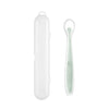 Baby Food Feeding Spoon Set – Stainless Steel Scraping & Soft Silicone Spoon for Infants and Toddlers – Includes Storage Box – BPA Free Baby Utensils for Puree, Soft Foods & Weaning
