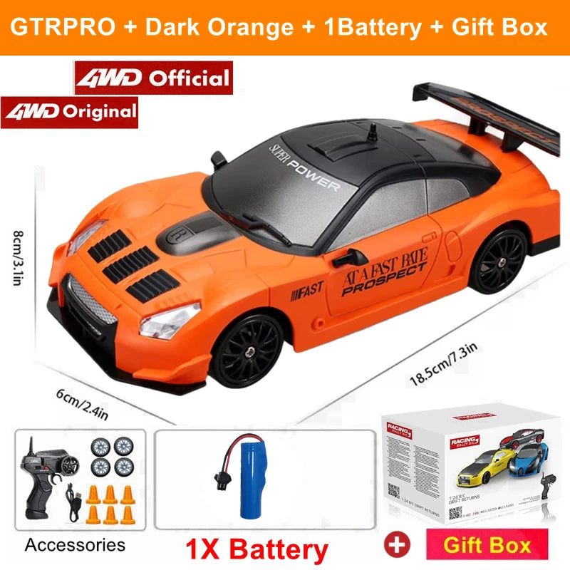 2.4G High-Speed Drift RC Car 4WD AE86 Model Remote Control Racing Toy